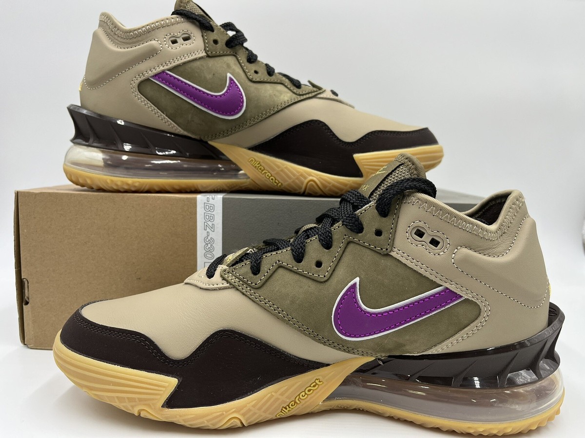 Nike LeBron 18 XVIII Low X Atmos Viotech Men's Size 8 Shoes Nike LeBron 18 XVIII Low X Atmos Viotech Men's Size 8 Shoes