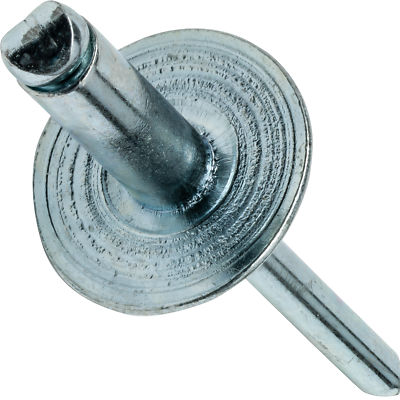 Large Flange Pop Rivets 5/32'' x 3/8''All Steel (5-6) Dome Head Qty 1000