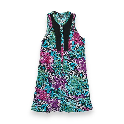 Nicole by Nicole Miller Womens Sleeveless Floral Print Shift Dress Sz 14  Rayon | eBay