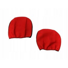 PAIR RED Headrest Cover fit Bus Car Van Pick-up Two Headrest Covers Pad