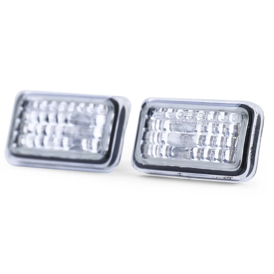 Klarglas Seitenblinker Chrom für VW Golf 1 2 Polo 86C Jetta Corrado Scirocco - Bild 2 von 4