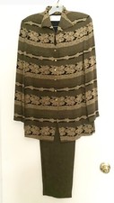 NWOT Set Of Dana Buchman Golden Floral Dressy suit and pants RT 299 Size 6