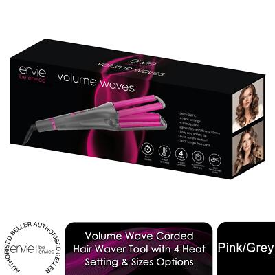Envie Volume Wave schnurgebundenes Haarwaver-Werkzeug mit 4 Wärmeeinstellungen & Größenoptionen