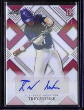 TREY SNYDER 2023 Leaf Perfect Game RC XRC Shimmer Auto 1/1