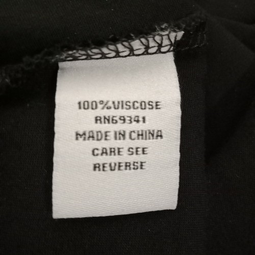 Princess Cruises Womens Medium TOP Black 3/4 Sleeve Embroidered Neckline - Picture 7 of 9