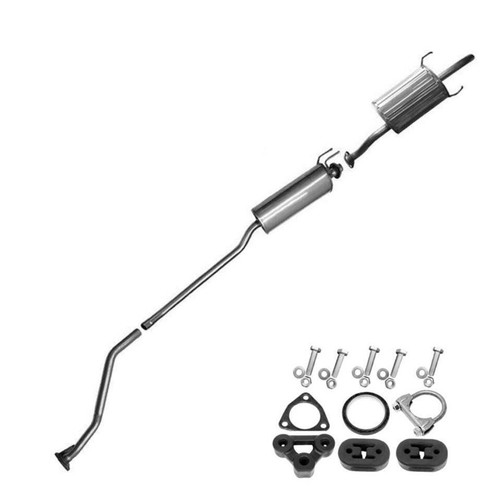 Stainless Steel Resonator Muffler with Hangers + Bolts fits 0105 Civic