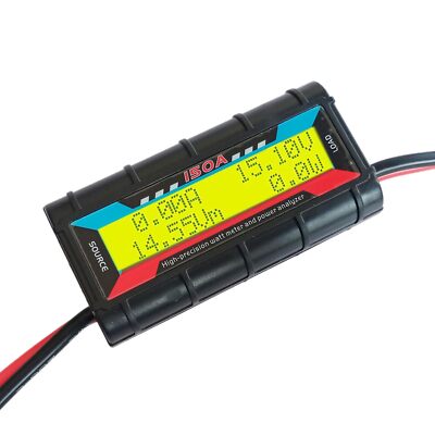 150A RC Watt Meter High Precision Power Analyzer DC 0-60V Volt Amp Watt Check...