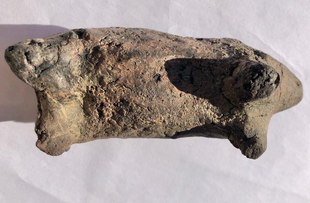 Vinca Neolithic terracotta votive bull fertility god original figure eBay