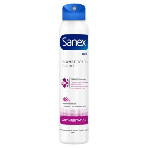 Déodorant Spray Sanex Biome Protect 200 Ml – Lot De 2 – Anti-irritations – Neuf