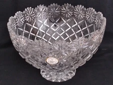 NIB 8-½” CRYSTAL CLEAR INDUSTRIES “Brussels” 24% Lead Crystal Bowl #301980-GB