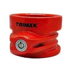 Trimax Red Heavy Duty Hardened Steel Full Collar 5th Wheel King Pin Trailer Lock