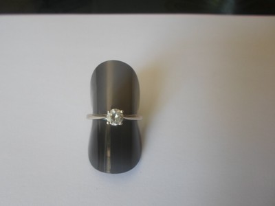 Bague En Argent Massif Ajourée Avec Zirconiums - Taille 52/53, Occasion, France