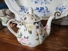Kent Pottery Full Bloom Cabbage Roses Butterf...
