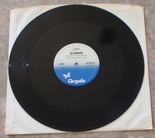 Blondie Denis EP Vinyl 12" EX Nice Original UK Red Cover CHS 2204 Kung Fu Girls - Picture 3 of 4