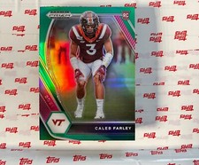 2021 Panini Prizm Draft Picks Green Prizm Caleb Farley #138 Rookie RC