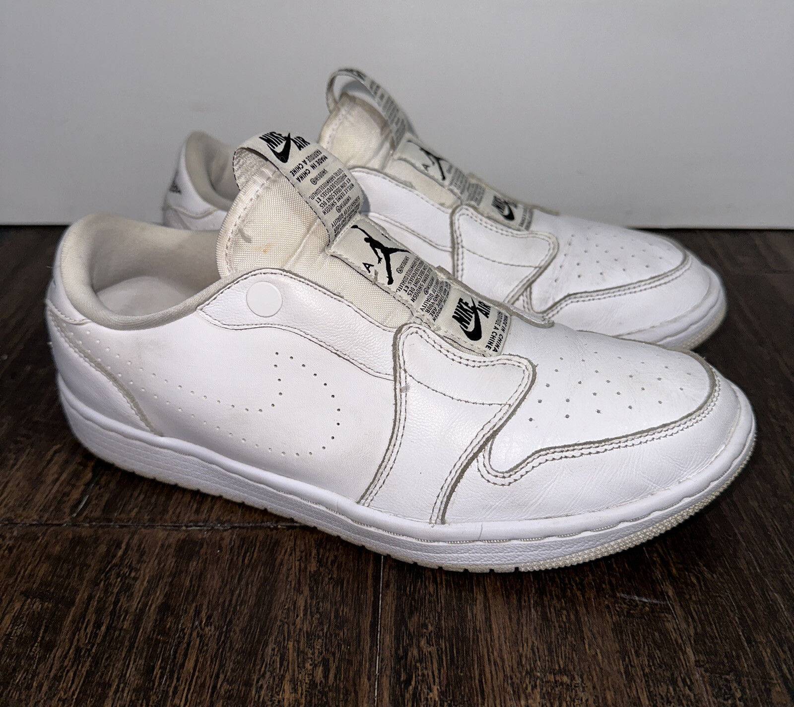 Nike Air Jordan 1 Retro Low Slip White Womens 9