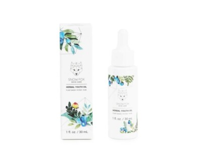 $82 MSRP Snow Fox Herbal Youth Oil NIB Plant Based Skin Care