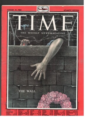 TIME THE WALL BERLINO IL MURO WALL OF SHAME Magazine 1962 August 31