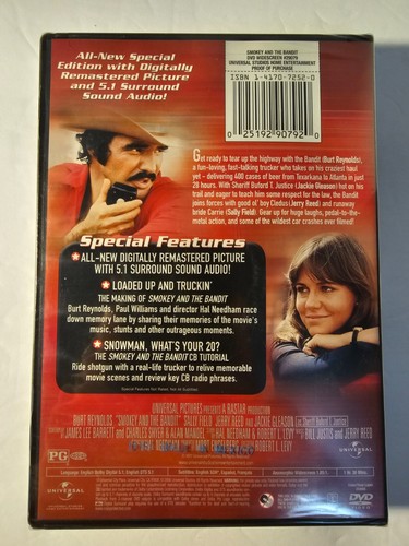 Smokey and the Bandit Special Edition (DVD, 2006) Burt Reynolds Movie - New! - Imagen 2 de 2