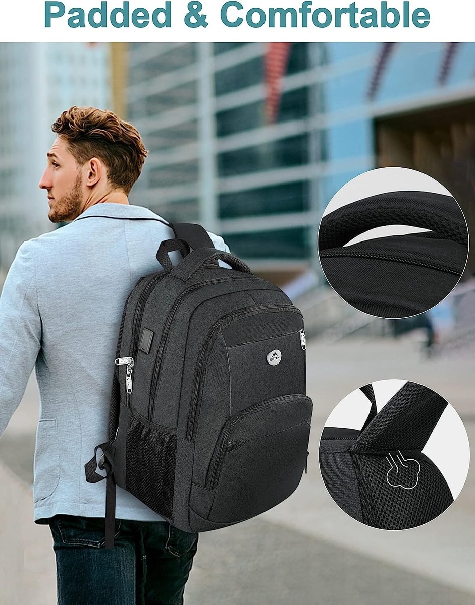 Anti-Theft Laptop Backpack with Plush Ball, 13-14 Inch Capacity, Polyester Amazon.com: Tzowla Travel Laptop Backpack Water Resistant  main image 4