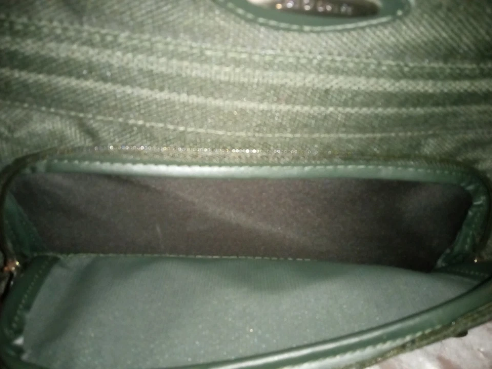 BOLSO DE VIAJE PEQUEÑO JC PENNEYS JAGUAR VERDE OSCURO BOLSO DE HOMBRO Foto 2 de 4