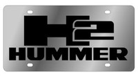 Hummer H2 - License Plate - Stainless Style on sale Hummer H2 - License Plate - Stainless Style on sale