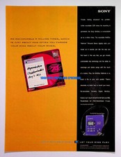 Sony MZ-R55 Mini Disc Player 1999 Trade Print Magazine Ad Poster ADVERT