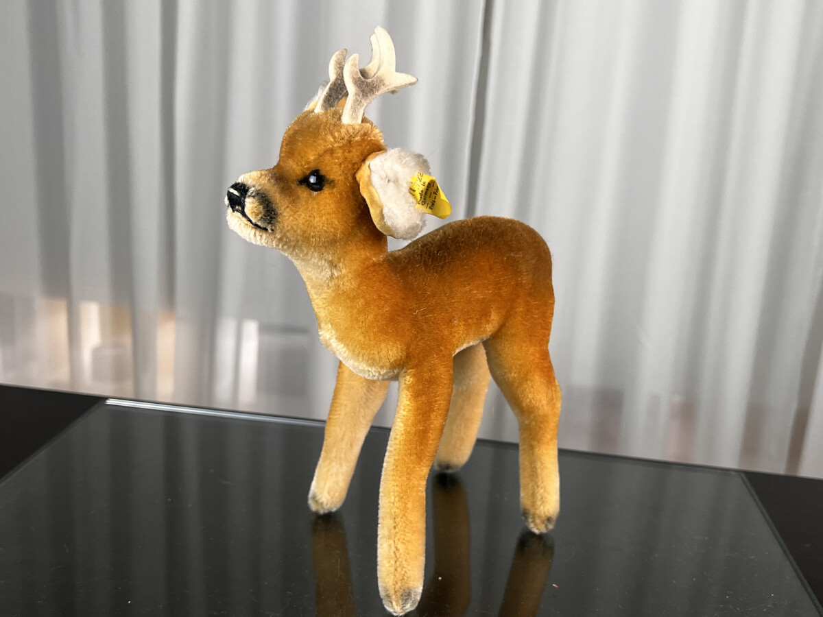 Steiff - シュタイフ★Chamois Buck 17cm＆12cm★シャモア親子/カモシカ Not Often Seen Tiny Steiff Chamois Gemse Antelope-Goat All