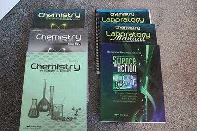 Abeka Chemistry student text, quizzes, tests, lab manual, teacher keys - CURRENT