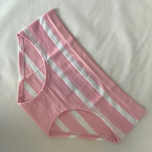 Victoria's Secret Pale Pink Striped Smooth Hiphugger Panties - Size M - BNWT - Picture 1 of 3