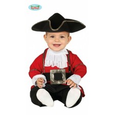 COSTUME CARNEVALE PIRATA VESTITO BAMBINO GUIRCA NEONATO PIRATA DEI MARI LUXURY