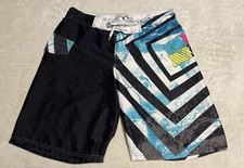 Ocean Pacific Board Shorts Mens 32 Multicolor Swim Suit Geometric OP