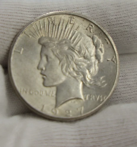 1927 US Peace Silver Dollar $1 AU