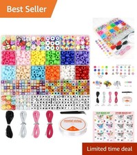 Versatile Bracelet Making Kit: 900 Beads for Kids Aged 6-12 to Explore