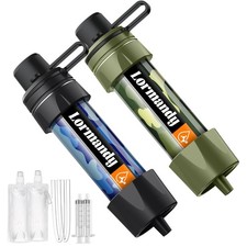 Water Filter Straw - Personal Water Purifier, Camping Water Filtration System, S