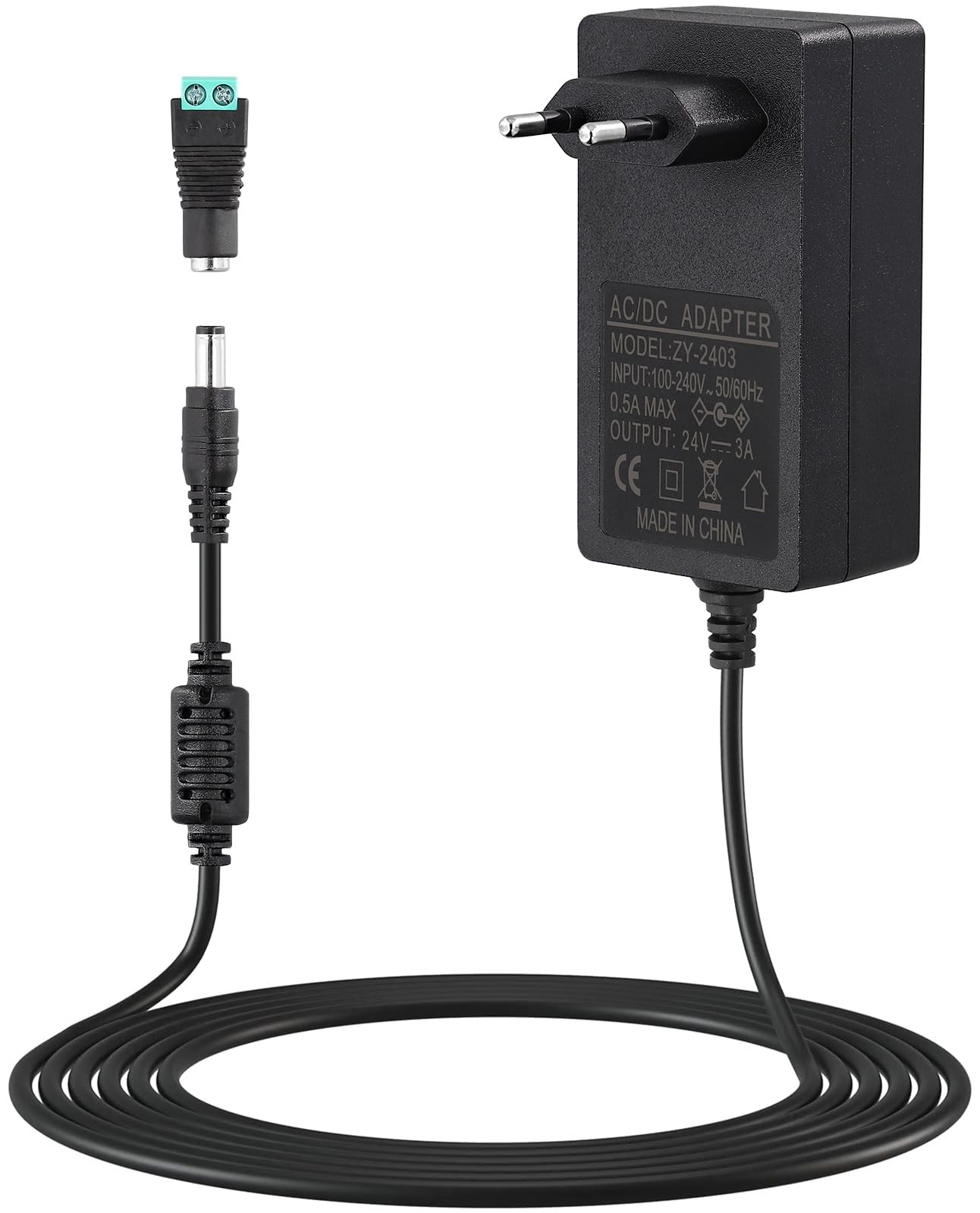 Trasformatore universale 24V 3A 72W Trasformatore universale 100-240 AC (E5h)