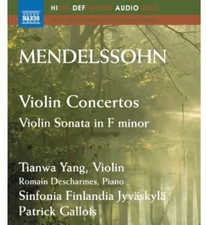Tianwa Yang - Violin Concertos in E minor Op 64 New Blu-ray Audio
