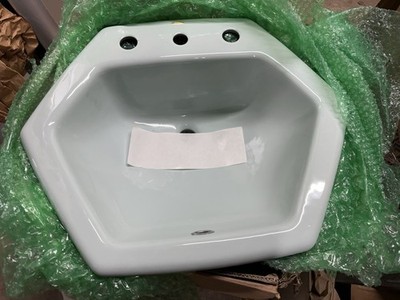 Kohler K-2930 / K-2931 Hexsign HEXAGON Lav Sink, SEAFOAM GREEN, 8