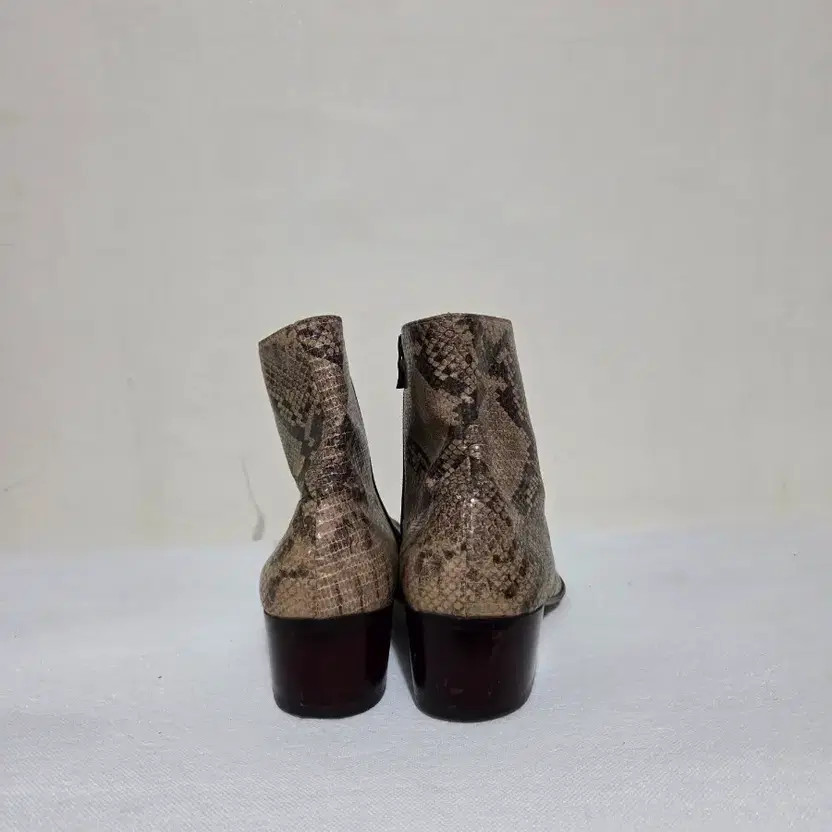 Vintage Handmade Python Pattern Western Boots 280… - image 4