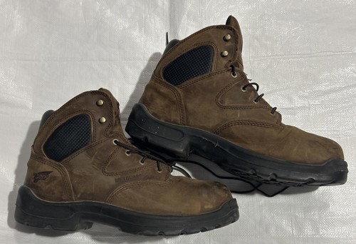 Red Wing Metguard Boots Steel Toe Mens 11.5 Oil & Slip Resistant - Brown
