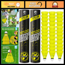 Nylon Badminton Shuttlecocks for Training - Durable Birdies 24/12/6 Pack