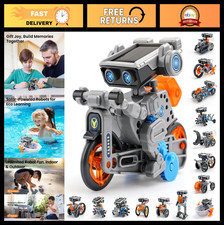 DIY Solar Robot Building Kit - 15-in-1 STEM Toy for Kids 8-13, Educational Scien