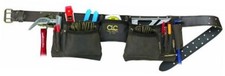 CLC 19427 Construction Work Apron, Oiled Leather, 12 Pocket,Brown,Large