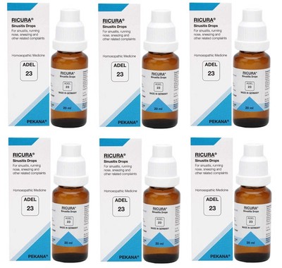 ADEL 23 Homeopathic Drops Liquid 20ml x 6 Pack Natural Wellness Formula