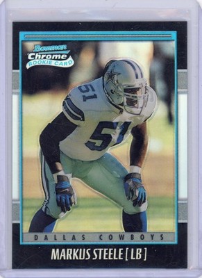 Markus Steele #/1999 2001 Bowman Chrome Refractor Dallas Cowboys