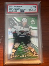2020-21 Triple Dimensions Reflections Kirill Kaprizov Emerald 069/100 RC PSA 8