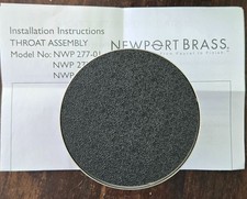 Newport Brass 277-03 Decorative Drains 4" Round Shower Drain Throat