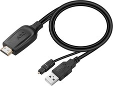 192Khz HDMI ARC to Optical Audio Converter for TV to Soundbar, Plug & Play 3.7Ft