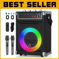 Bluetooth Speaker with TWS Support, LED Light - Party Supply