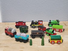 Thomas  Friends/ Melissa  Doug Wooden Railway Trains Lot